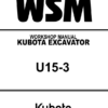 Kubota U15-3 Excavator Workshop Manual - Image 2