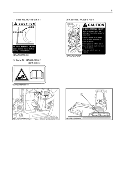 Kubota U17 Excavator Operators Manual - Image 4