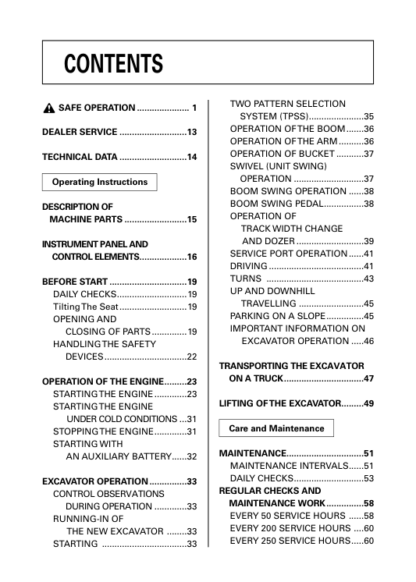 Kubota U17 Excavator Operators Manual - Image 5
