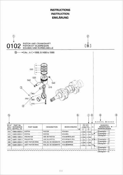Kubota V1505-E38-EU Engine Parts Manual - Image 7