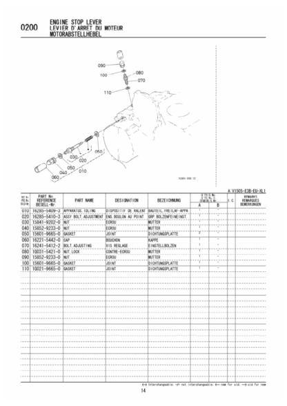 Kubota V1505-E38-EU Engine Parts Manual - Image 6