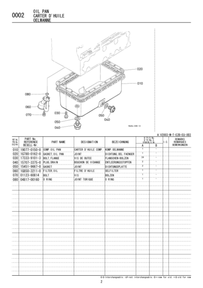 Kubota V2003-M-T-E2B-EU Diesel Engine Parts Manual - Image 4