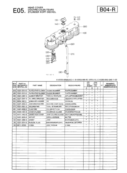 Kubota V2203 Diesel Engine Parts Catalog - Image 9