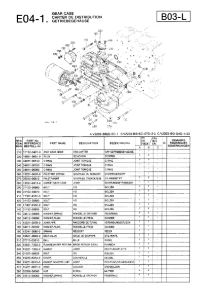 Kubota V2203 Diesel Engine Parts Catalog - Image 8