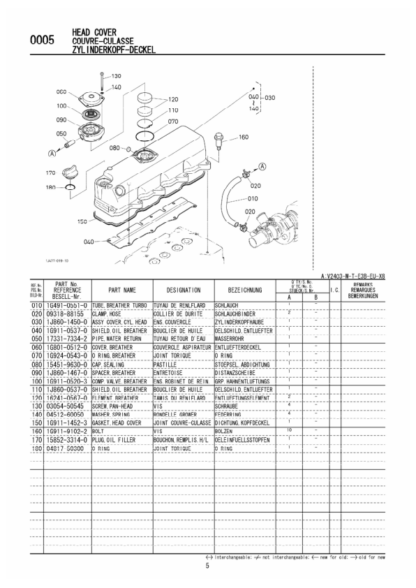Kubota V2403-M-T-E3B-SHF-1 Diesel Engine Parts Manual - Image 6
