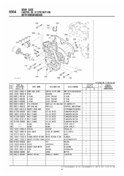 Kubota V2403-M-T-E3B-SHF-1 Diesel Engine Parts Manual - Image 5