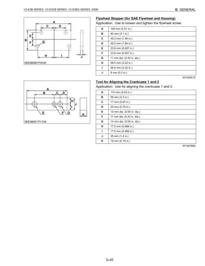Kubota V3-E3B, V3-E3CB, V3-E3BG Diesel Engine Workshop Manual - Image 13