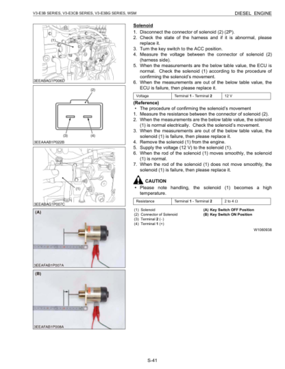 Kubota V3-E3B, V3-E3CB, V3-E3BG Diesel Engine Workshop Manual - Image 7