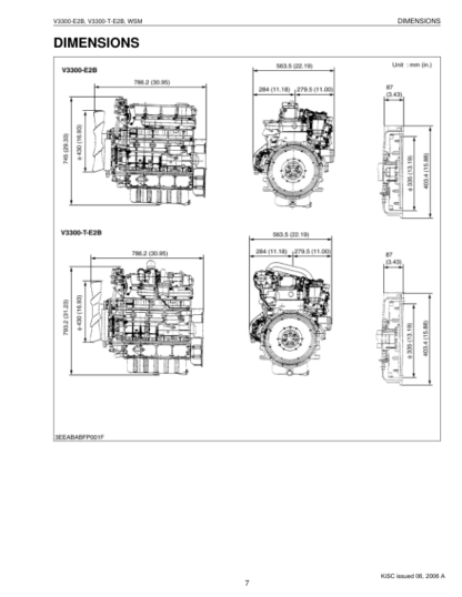 Kubota V3300-E2B, V3300-T-E2B Diesel Engine Workshop Manual - Image 4