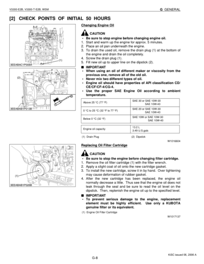 Kubota V3300-E2B, V3300-T-E2B Diesel Engine Workshop Manual - Image 7