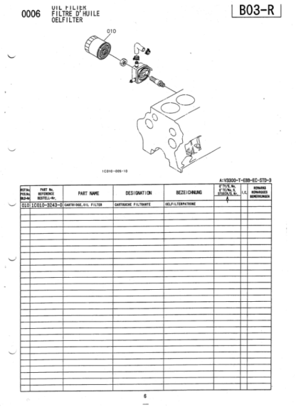 Kubota V3300 Diesel Engine Parts Catalog - Image 5