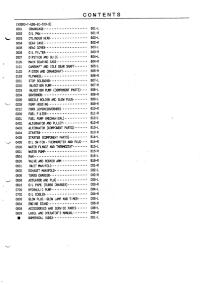 Kubota V3300 Diesel Engine Parts Catalog - Image 3
