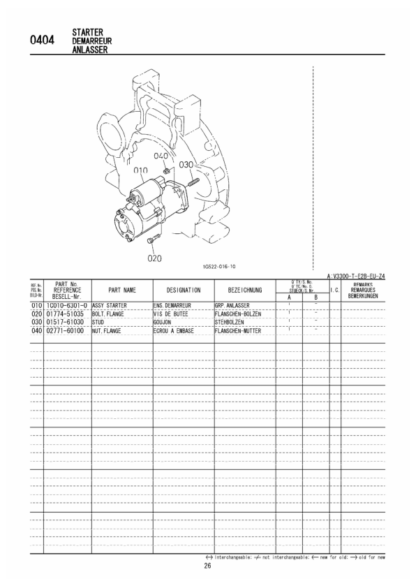 Kubota V3300-T-E2B Diesel Engine Parts Manual - Image 10