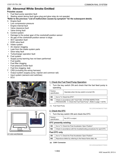 Kubota V3307-CR-TE4 Diagnosis Manual Common Rail - Image 11