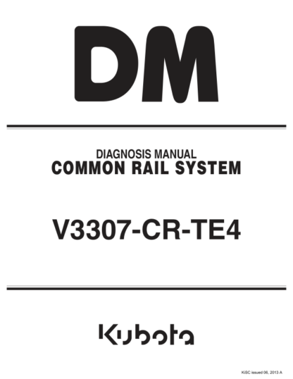 Kubota V3307-CR-TE4 Diagnosis Manual Common Rail - Image 2