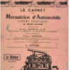 Le Carnet du Mécanicien Dautomobile Cours Pratique [PDF]
