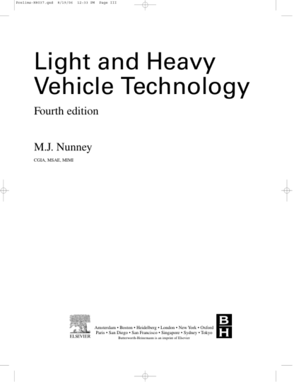 Light and Heavy Vehicle Technology - M.J. Nunney - Image 2