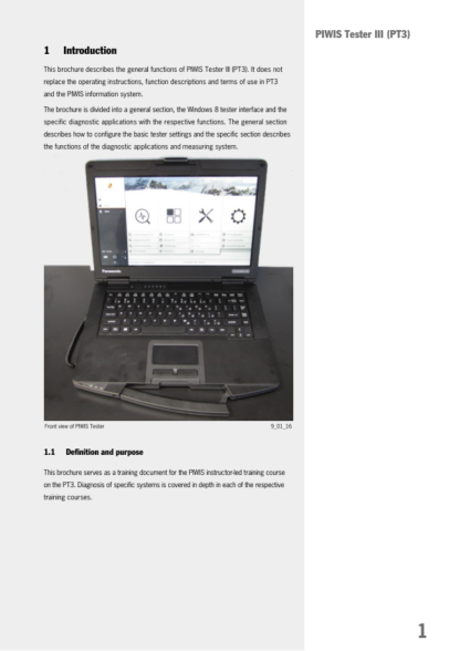 Manual PIWIS Tester III Operating Instructions - Image 5