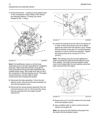 PERKINS 1103 and 1104 Disassembly and Assembly - Image 9