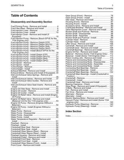 PERKINS 1103 and 1104 Disassembly and Assembly - Image 4