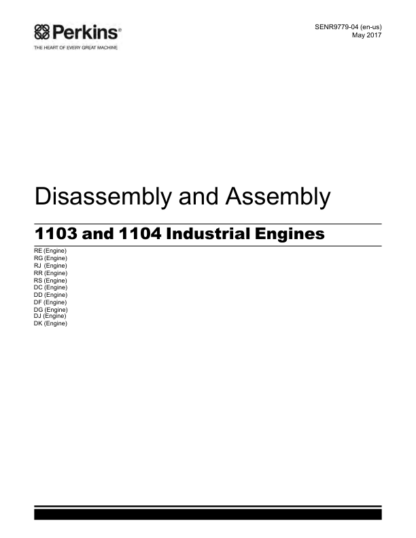 PERKINS 1103 and 1104 Disassembly and Assembly - Image 2