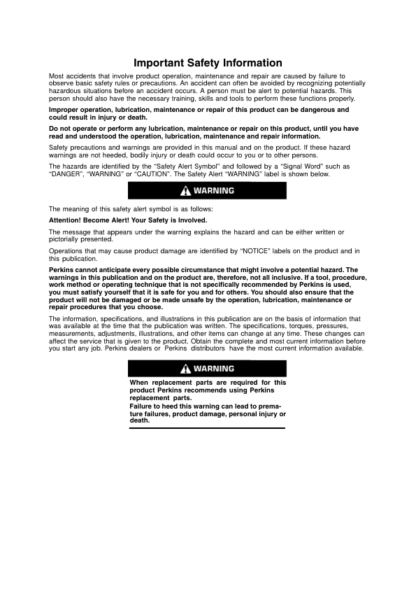 PERKINS 1103 and 1104C Operation - Image 3