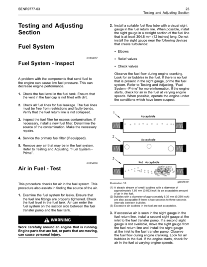 PERKINS 1103 and 1104C Testing and Adjusting - Image 7