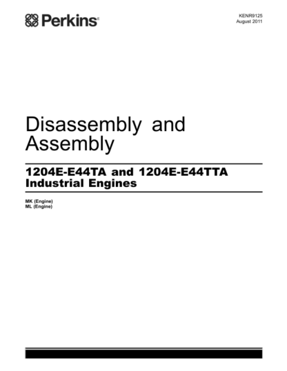 PERKINS 1204E Disassembly and Assembly - Image 2