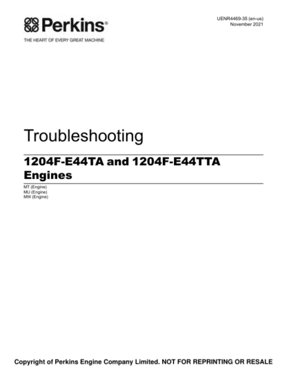 PERKINS 1204E Troubleshooting - Image 2