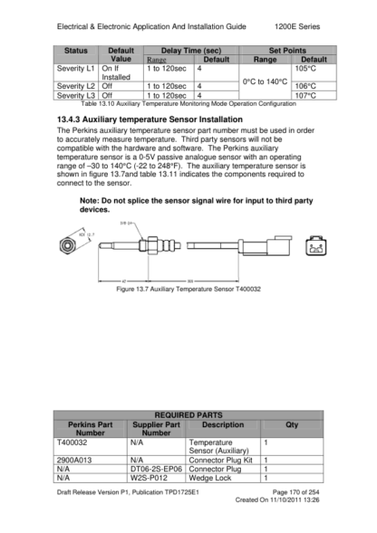 PERKINS 1204E and 1206E Electronic Application and Installation - Image 8