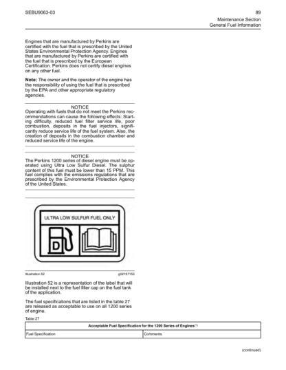 PERKINS 1204F Operation and Maintenance - Image 13