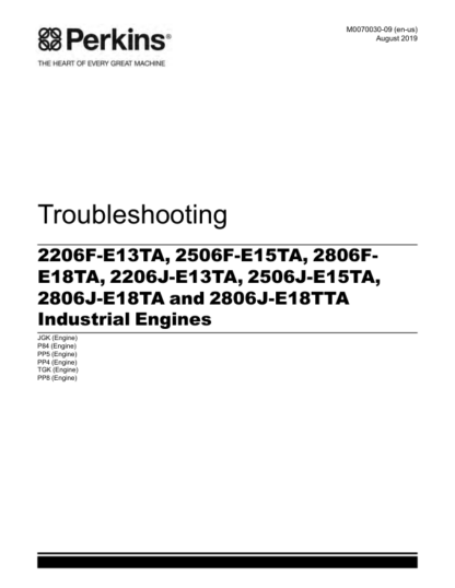 PERKINS 2206F 2506F 2806F 2206J 2506J 2806J Troubleshooting - Image 2