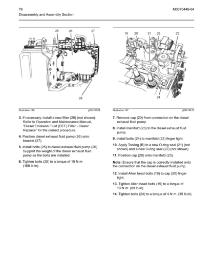 PERKINS 2506F 2506J 2806F 2806J 2806J Disassembly and Assembly - Image 14