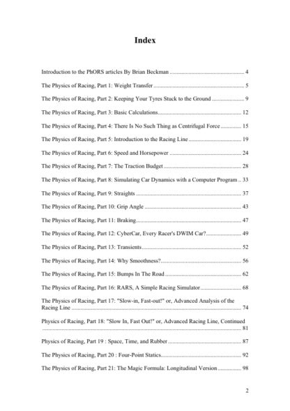Physics Of Racing Series - Brian Beckman - Image 2