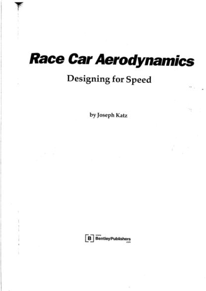 RaceCar Aerodynamics - Joseph Katz