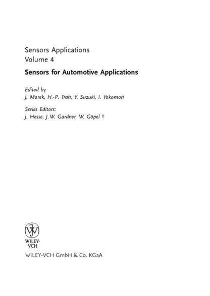 Sensors for Automotive Technology - J. Marek - Image 3