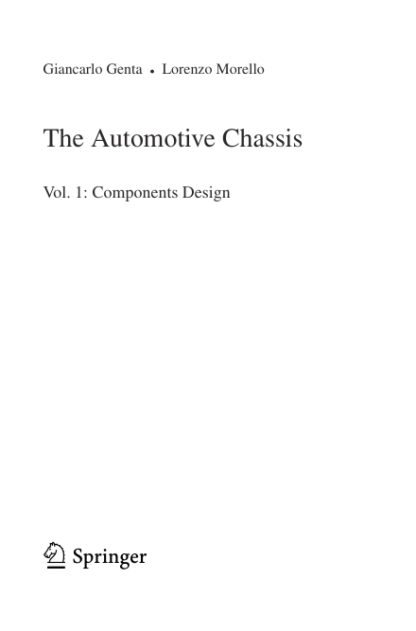 The Automotive Chassis Vol1 - Giancarlo Genta - Image 3