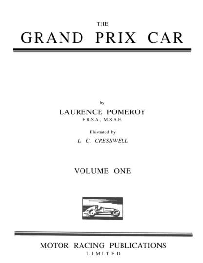 The Grand Prix Car - Laurence Pomeroy - Image 2