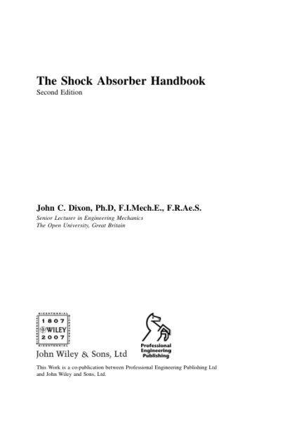 The Shock Absorber Handbook - John Dixon - Image 3