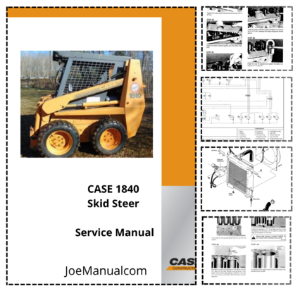 CASE 1840 Skidsteer Service Manual