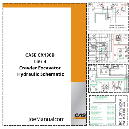 CASE CX130B Tier 3 Crawler Excavator Hydraulic Schematic