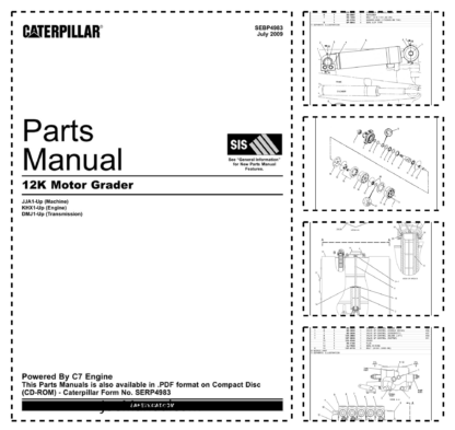 CAT 12K Motor Grader Parts Manual