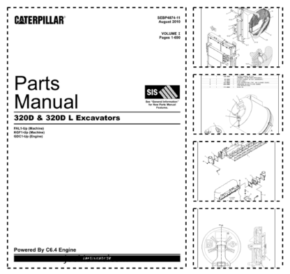 CAT 320 320D L Excavators Parts Manual