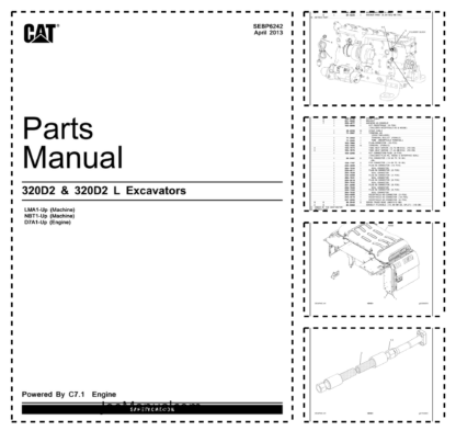 CAT 320D2 320D2 L Excavaors Parts Manual