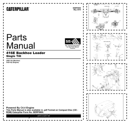 CAT 416E Backhoe Loader Parts Manual