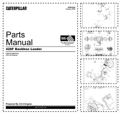 CAT 428F Backhoe Loader Parts Manual