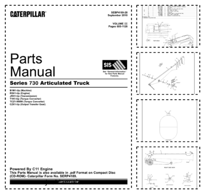 CAT 730 Series Agri Truck Parts Manual