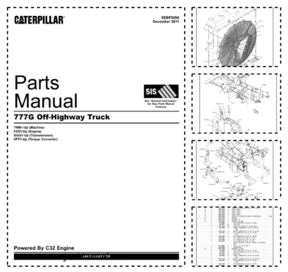 CAT 777G Dump Truck Parts Manual