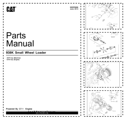 CAT 938K Wheel Loader Parts Manual