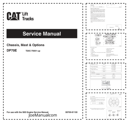 CAT DP70E Forklift Service Manual